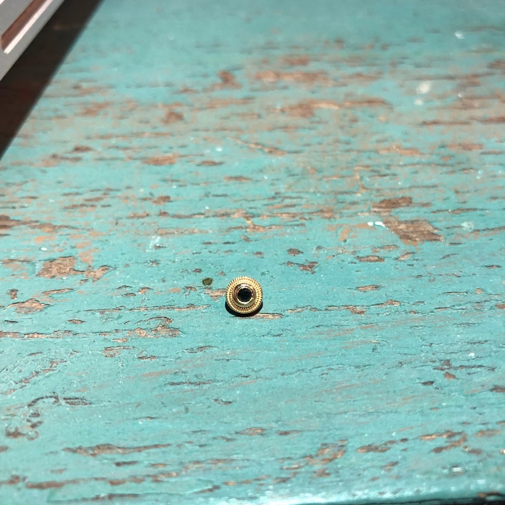 BVLA 14k Yellow Gold Millgrain Bezel Threaded End